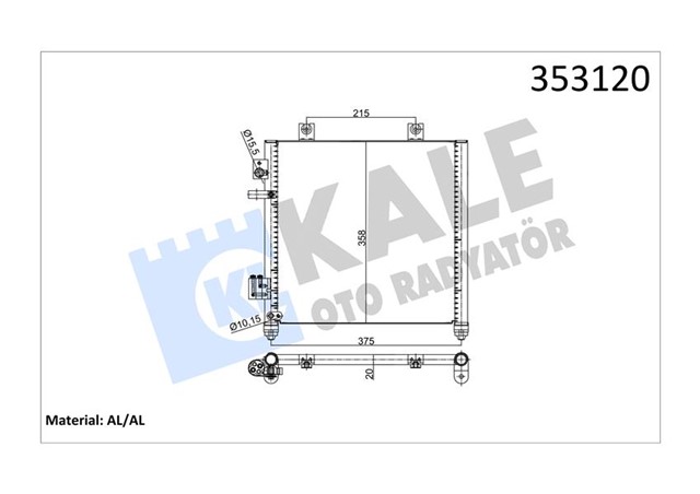 KONDENSER OPEL AGILA - SUZUKI WAGON