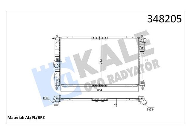 RADYATOR AL/PL/BRZ NUBIRA MT 97