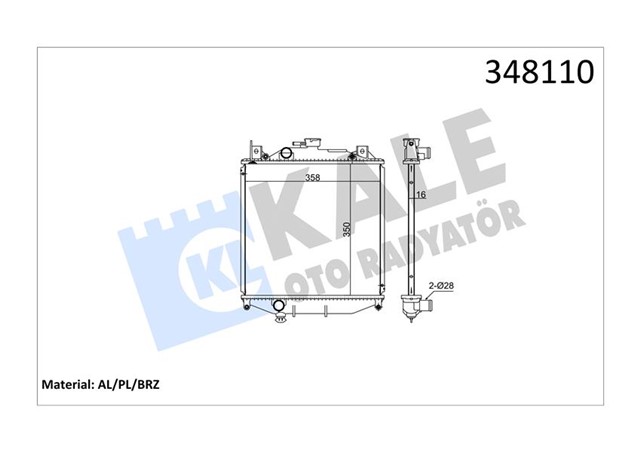 RADYATOR AL/PL/BRZ SWIFT II - GEO SWIFT II MT