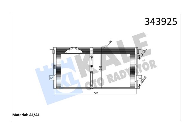 KLIMA KONDENSERI CHRYSLER VOYAGER III AL - AL