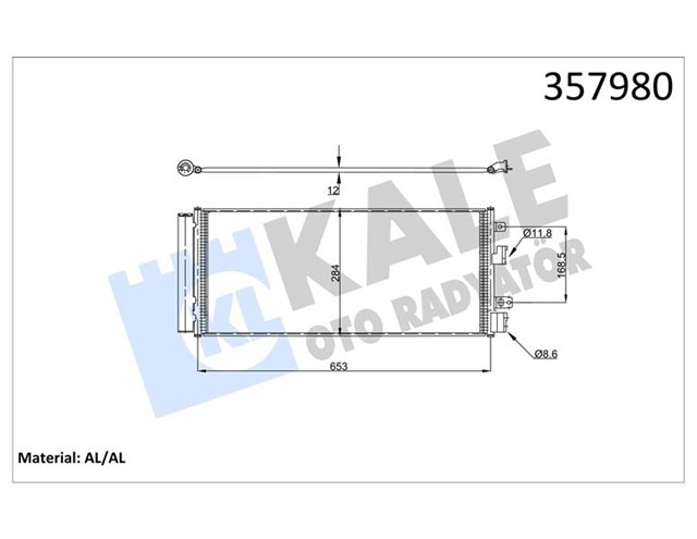 KONDENSER OPEL CORSA E 1.0 1.3 CDTI 1.4 14 - AL/AL