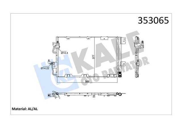 KONDENSER OPEL ASTRA H - ASTRA H GTC - ZAFIRA B