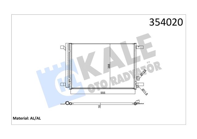 KLIMA RADYATORU GOLF7 - PASSAT - A3 - LEON 2013