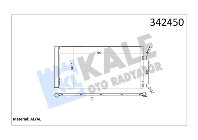 KLIMA KONDENSERI LAGUNA COUPE - LAGUNA III - GRANDTOUR - LATITUDE AL - AL