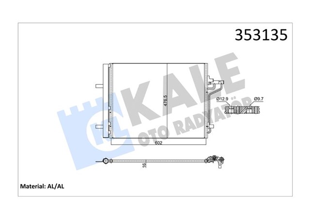 KLIMA RADYATORU FOCUS III 11 17 1.6 ECOBOOST C - MAX II 11 1.6 ECOBOOST - 2.0 TDCI