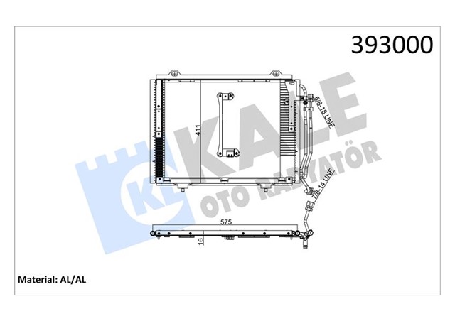 KLIMA RADYATORU MERCEDES W202 S202 C208 A208