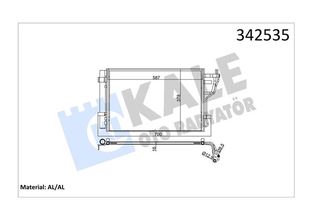 KLIMA KONDENSERI KIA CERATO - FORTE AL - AL