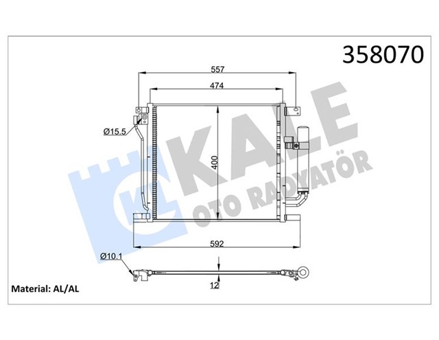 KONDENSER NISSAN JUKE 1.5 DCI - 1.2 - 1.6 10 - AL/AL