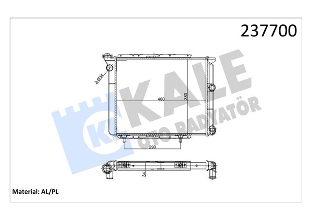 RADYATOR BORULU R11 FLASH 2 SIRA AL PL SISTEM