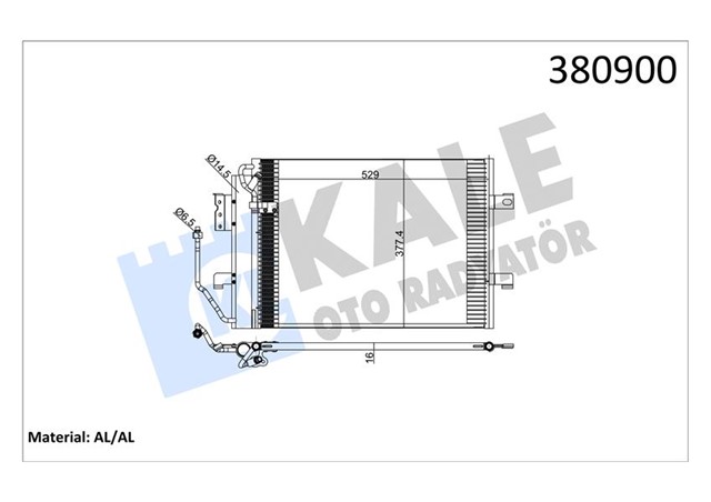 KLIMA RADYATORU MERCEDES A - CLASS W168 97 04