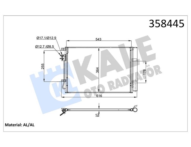 KONDENSER HYUNDAI I20 1.2 12 - AL/AL