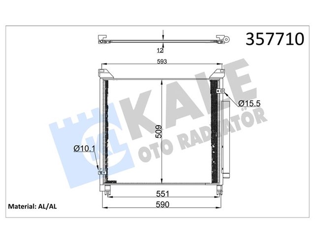 KONDENSER TOYOTA HILUX VIII 2015 - AL/AL