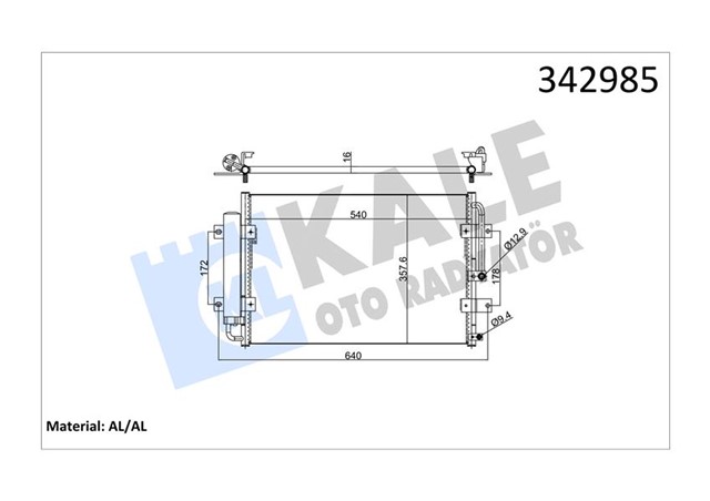 KLIMA KONDENSERI HYUNDAI HYUNDAI H100 PORTER AL - AL