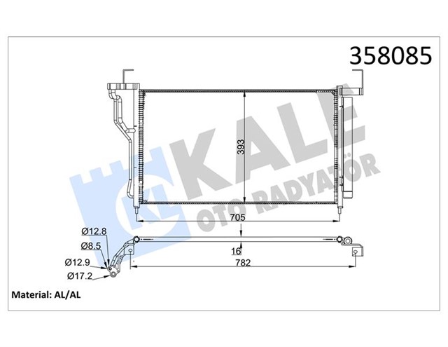 KONDENSER HYUNDAI H - 1 08 - AL/AL