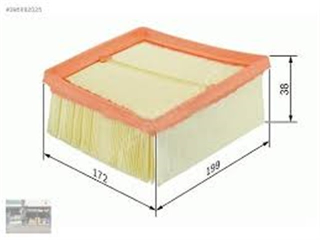 HAVA FILTRESI FORD FIESTA V 1.6 TDCI 90HP 11.04 - 
