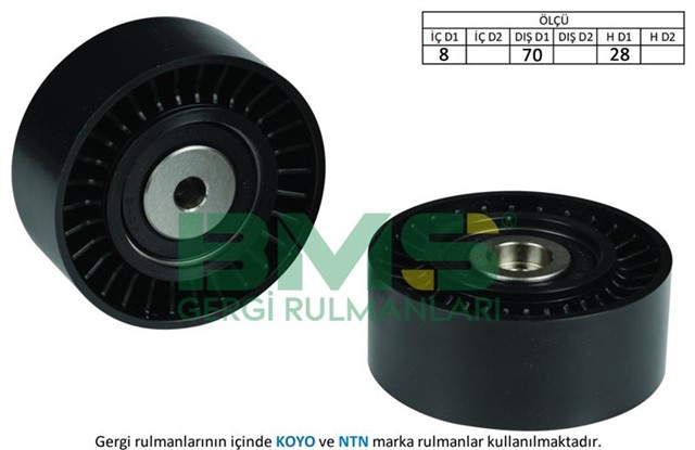 ALTERNATOR GERGI RULMANI VW CRAFTER - MULTIVAN V - T5 - TIGUAN 2.0 TDI 2010 A4 - A5 - A6 - Q5 2.0 TDI 70X28