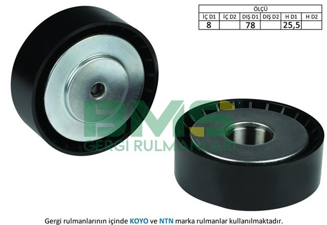 ALTERNATOR GERGI RULMANI TRANSPORTER T4 2.4D AJA 90 - 03