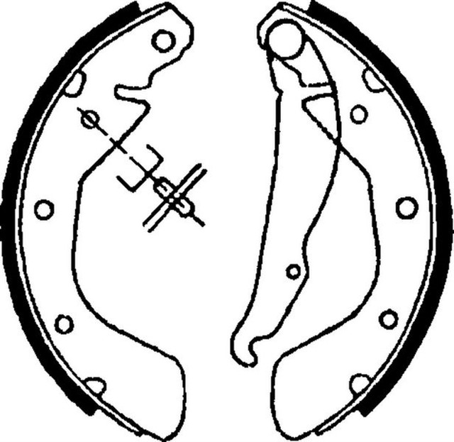 ARKA PABUC BALATA CORSA C 00 - 09 VECTRA A 93 - 95 ASTRA F 91 - 98 LACETTI 05 NUBIRA 03 200X46