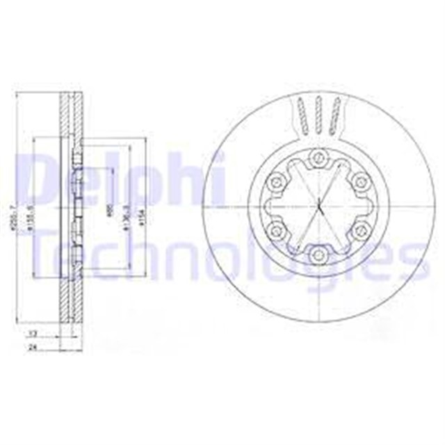 ON FREN AYNASI RANGER 4X2 - MAZDA B - SERIE 99 255.7X24X6DLXHAVALI