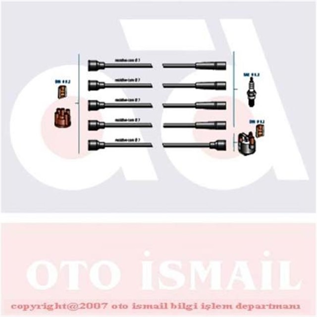 BUJI KABLO TK R19 89 - 94 - CLIO 1.2 90 - 96 - TWNG 1.2 C3G 93 - 97