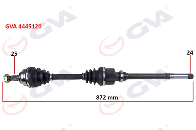 KOMPLE AKS SAG PARTNER - BERLINGO 96 - 08 1.9D 872MM