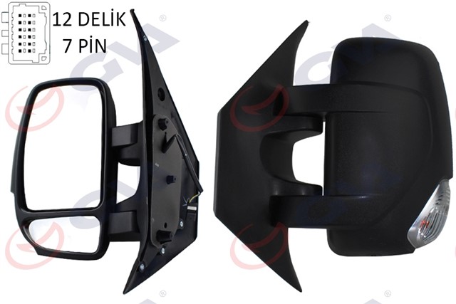 DIS DIKIZ AYNASI SOL MASTER - MOVANO 10 ELEKTRIKLI ISITMALI SINYALLI KONVEKS SOL L VM - 971EHL