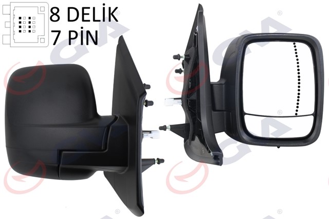 DIS DIKIZ AYNASI SAG TRAFIC - VIVARO 14 ELEKTRIKLI ISITMALI SENSORLU DESENLI ASFERIK 6 FIS VM - 976EHSAR