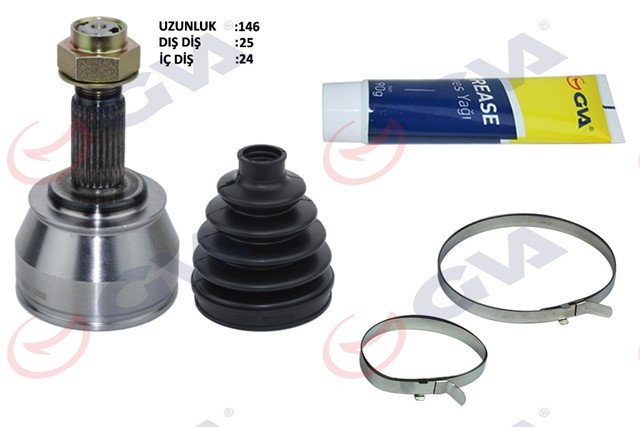 AKS KAFASI DIS ON FIORINO - BIPPER - NEMO 1.3 MJT EURO5 07 - 25X24X51 146.5MM