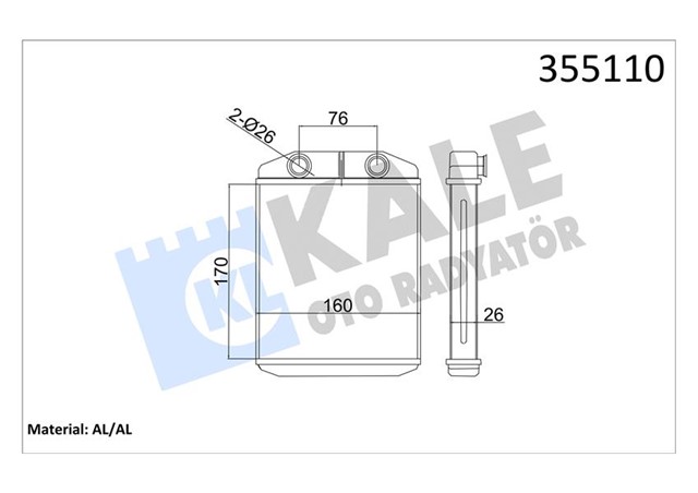 KALORIFER RADYATORU RENAULT CLIO IV 12 CAPTUR AL - PL - BRZ