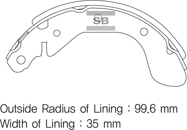 ARKA PABUC BALATA CHEVROLET AVEO - KALOS 1.2 - 1.4 05 GS8760