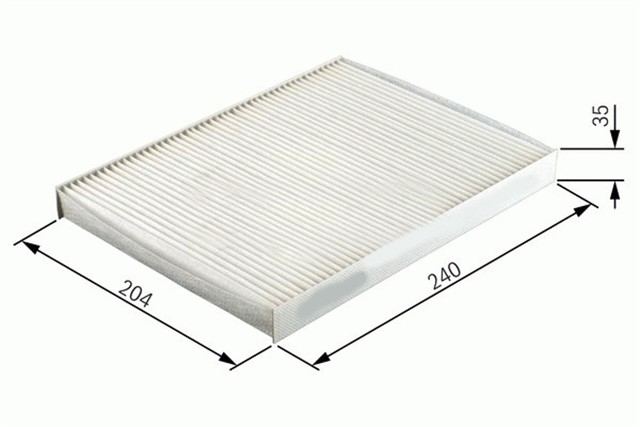 POLEN FILTRESI ASTRA J 1.4 - 1.6 - 1.6T - 1.3 - 1.7 - 2.0CDTI - INSIGNIA 1.6 - 1.8 - 2.0CDTI - CRUSE - FOCUS II