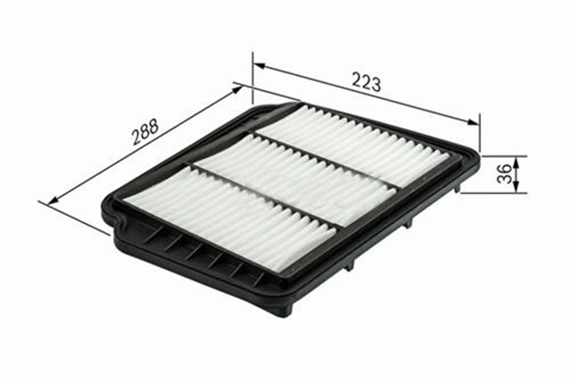 HAVA FILTRESI CHEVROLET LACETTI 1.4 70HP - 1.6 80HP - 1.8 90HP C3028 X