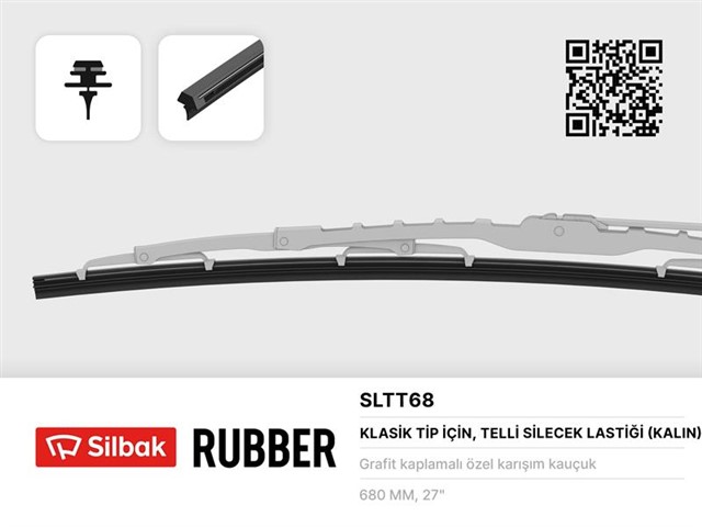 SILECEK LASTIGI 680MM TELI UZERINDE
