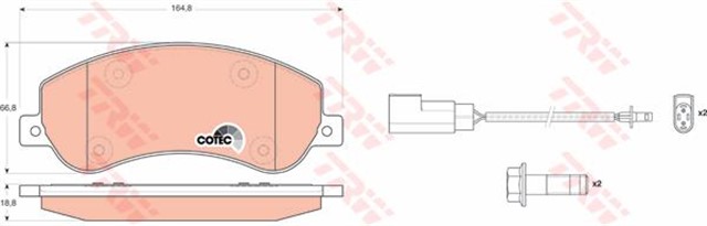 ON FREN BALATASI TRANSIT V348 06 14 A.CEKER 11 / VW AMAROK 2.0TDI 10 FISLI