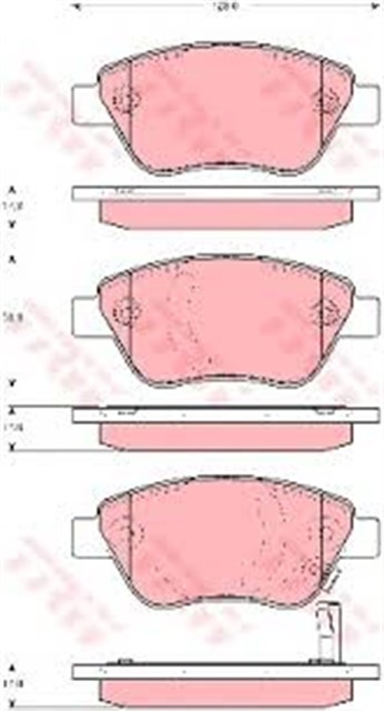 FREN BALATASI ON CORSA D ADAM Z12XEP A12XER Z14XEP A14XER A13DTC Z13DTJ 07 - 