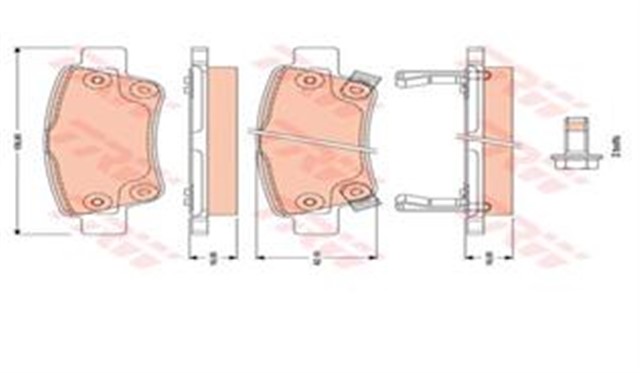 FREN BALATASI ARKA CRV ( RE, RM ) 2.0:2.2 I - CTDI:2.2 I - DTEC:1.6 I - DTEC 07 - 18