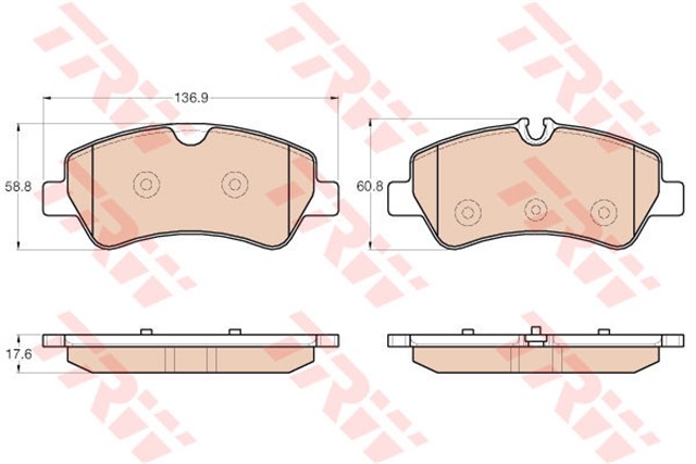 FREN BALATASI ARKA [ARKA TEK TEKER] TRANSIT - CUSTOM - V362 - V363 12 - 