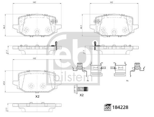 FREN BALATASI ARKA QASHQAI ( J12 ) 1.3 DIG - T 21 - 