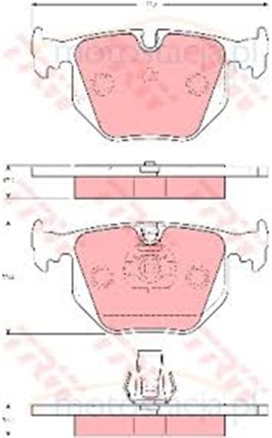 FREN BALATASI ARKA LAND ROVER RANGE ROVER III - E38 - X5 E53 BM 97 - 12