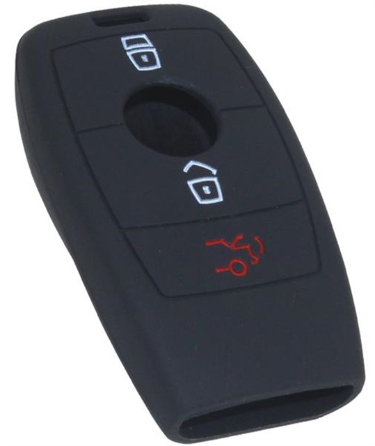 KONTAK ANAHTAR KUMANDA KORUYUCU KILIF SILIKON SIYAH MERCEDES C200 D