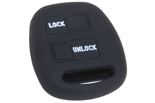 KONTAK ANAHTAR KUMANDA KORUYUCU KILIF SILIKON 2 TUS SIYAH TOYOTA COROLLA - YARIS