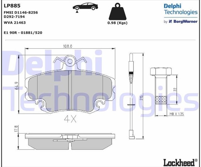 FREN BALATASI ON CLIO - THALIA - MEGANE - R9 - R19 - LOGAN 95 - 