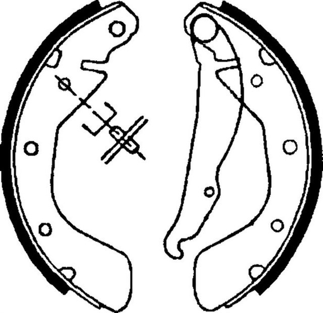 ARKA PABUC BALATA CORSA B 3.93 - 9.00 CORSA C 00 - 12.09 TIGRA 1.4 1.6 94 - 00 ASTRA F 92 - 9.98