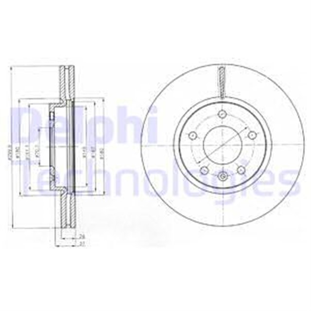 ON FREN AYNASI INSIGNIA B 16 INC 18 ASTRA J 09 ZAFIRA C 11 CRUZE 09 300X26X5DLXHAVALI 13502051