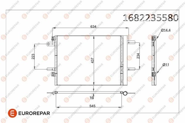 KLIMA RADYATORU KONDENSERI OPEL ASTRA L - GRANDLAND - VIVARO C - ZAFIRA LIFE PEUGEOT P3008 II - P308 II - P5008 II - P508 EXPERT IVPARTNER - C4 PICASSO - JUMPY IV - PARTNER - BERLINGO 1.2 - 1.5 - 1.6 - 2.0 HDI - PURETECH - THP