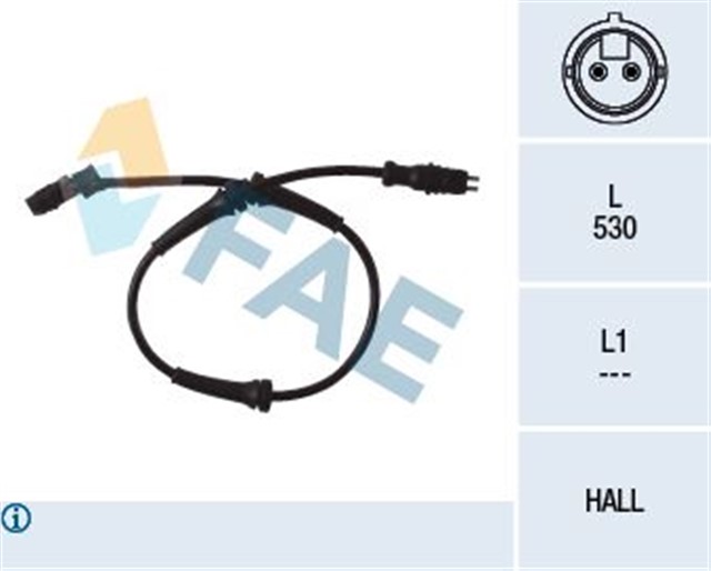 ABS SENSORU KABLOLI ON SAG - SOL MEGANE II 03 - 