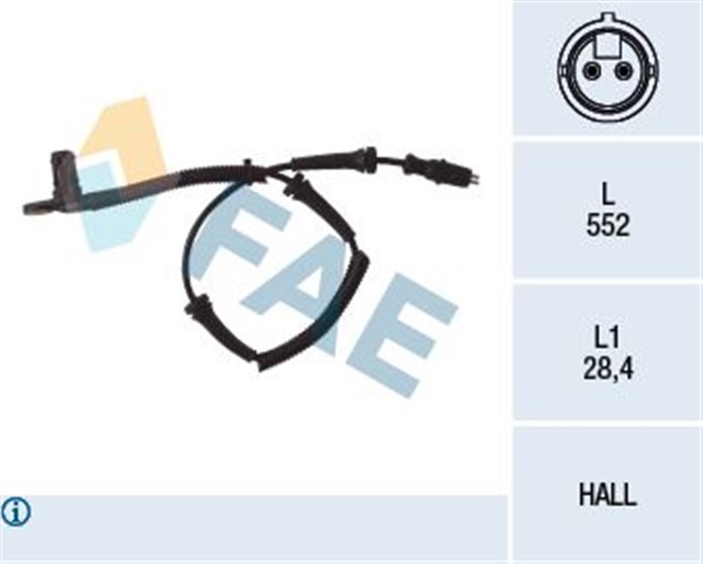 TEKERLEK HIZ SENSORU MASTER II 1.9 - 2.2 - 2.5 DCI ON