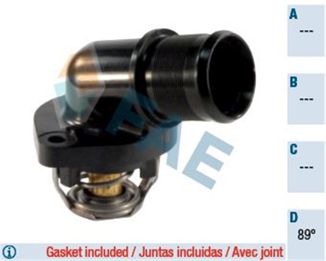 TERMOSTAT KOMPLE KAPAKLI 89 C 106 206 306 C2 C3 C3 II C3 PLURIEL XSARA SAXO TU3JP - TU3A TU3AES 1.8 8V