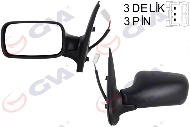 DIS DIKIZ AYNASI SOL PALIO 98 ELEKTRIKLI KONVEKS 3 FIS VM - 155E - 5DL