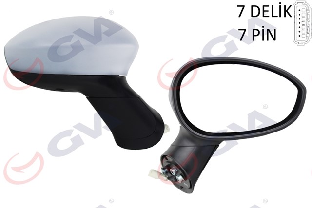 DIS DIKIZ AYNASI SAG GRANDE PUNTO 06 LINEA 07 ELEKTRIKLI ISITMALI ASTARLI KONVEKS 7 FIS VM - 6156EHPSR
